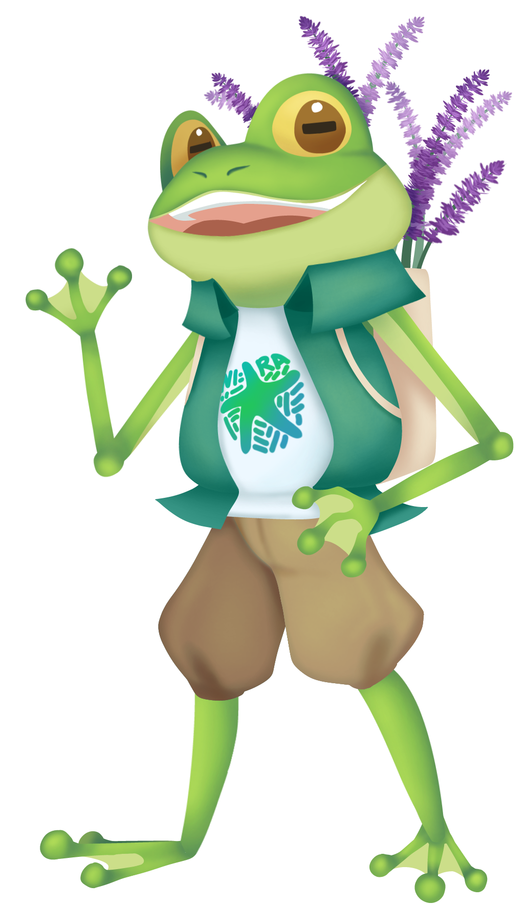 NIRA Mascot - Lavender Explorer Outfit